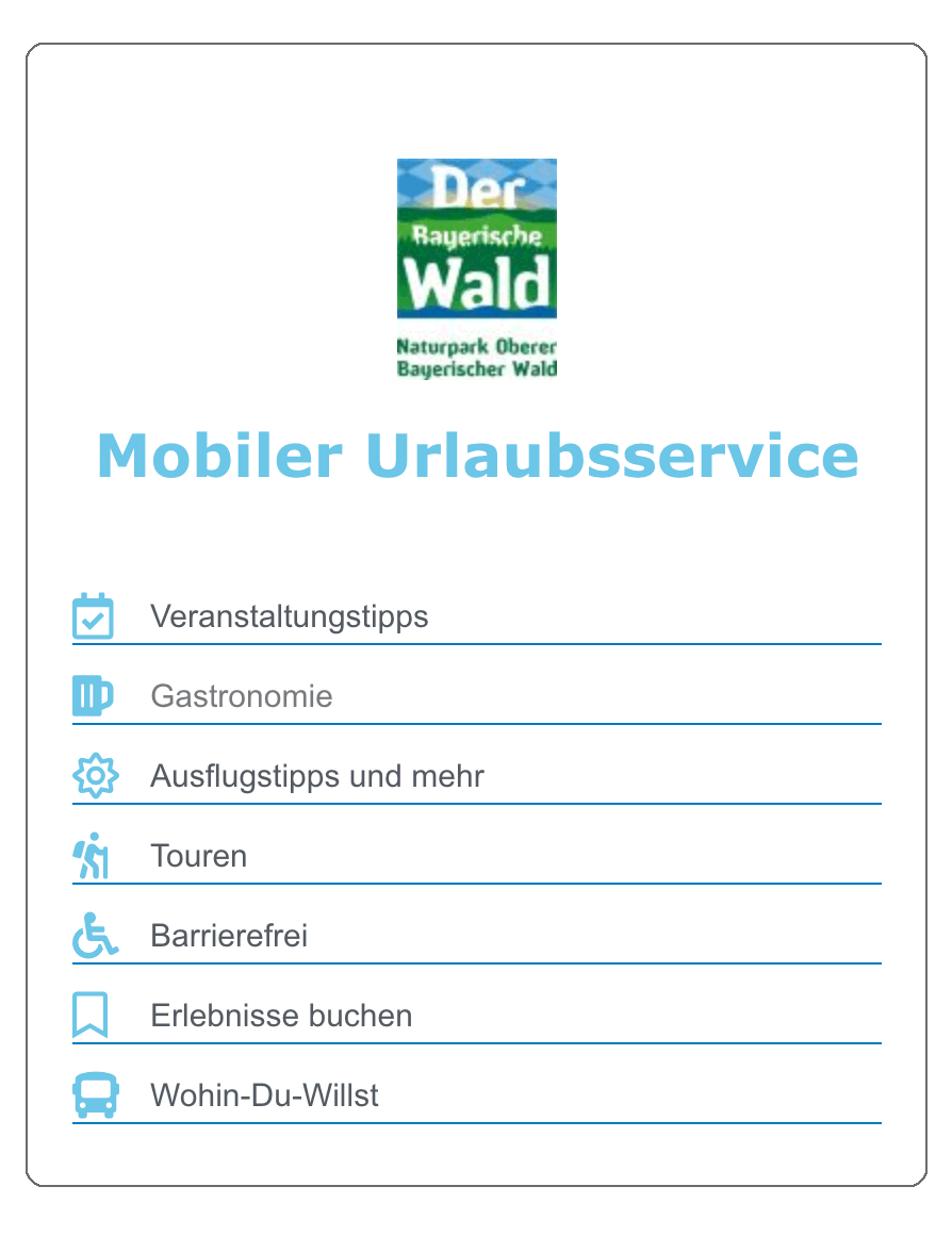 Mobiler Gästeservice Naturpark Oberer Bayerischer Wald